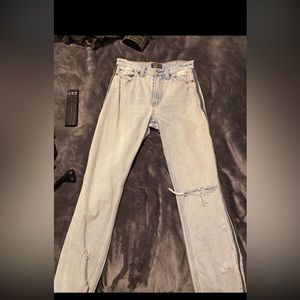 Abercrombie high rise straight leg jeans